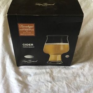 Luigi Bormioli Birrateque craft beer glasses set of 2 clear 7oz